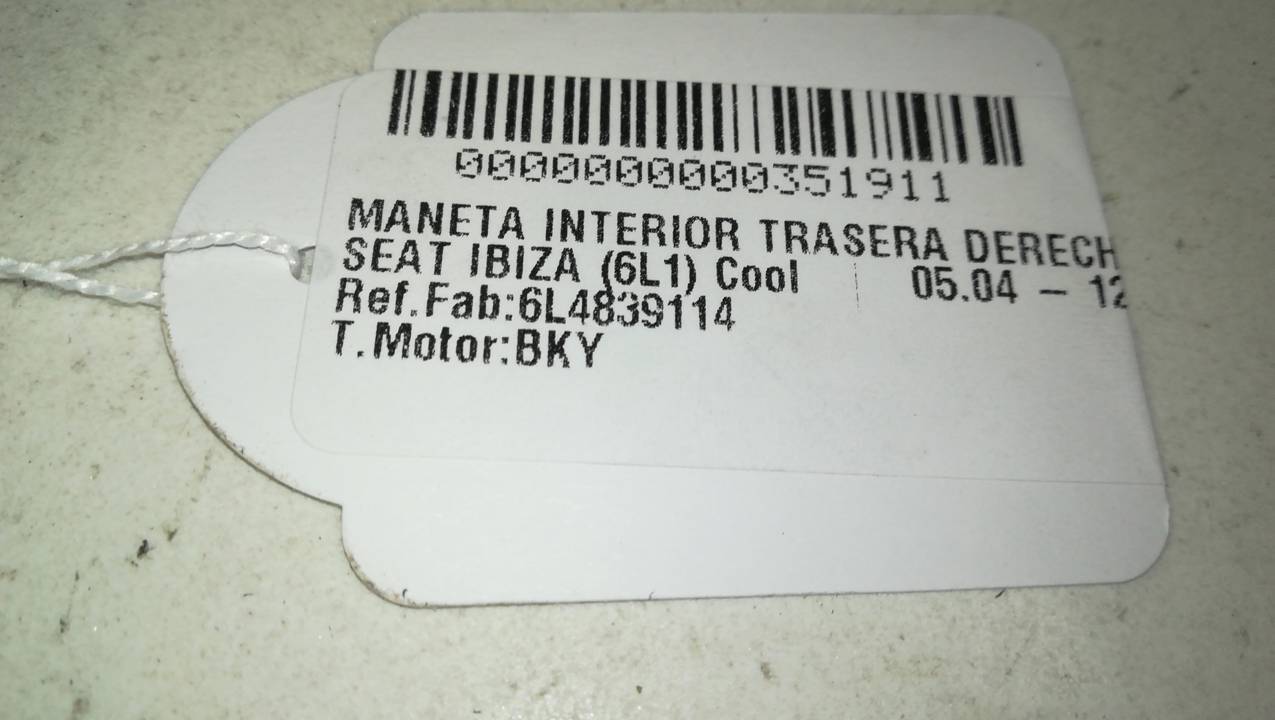 MANETA INTERIOR TRASERA DERECHA