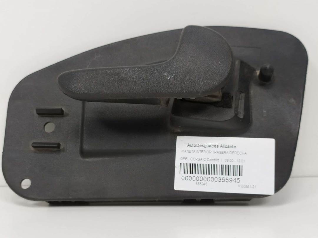 MANETA INTERIOR TRASERA DERECHA - 24423526 - OPEL - CORSA C