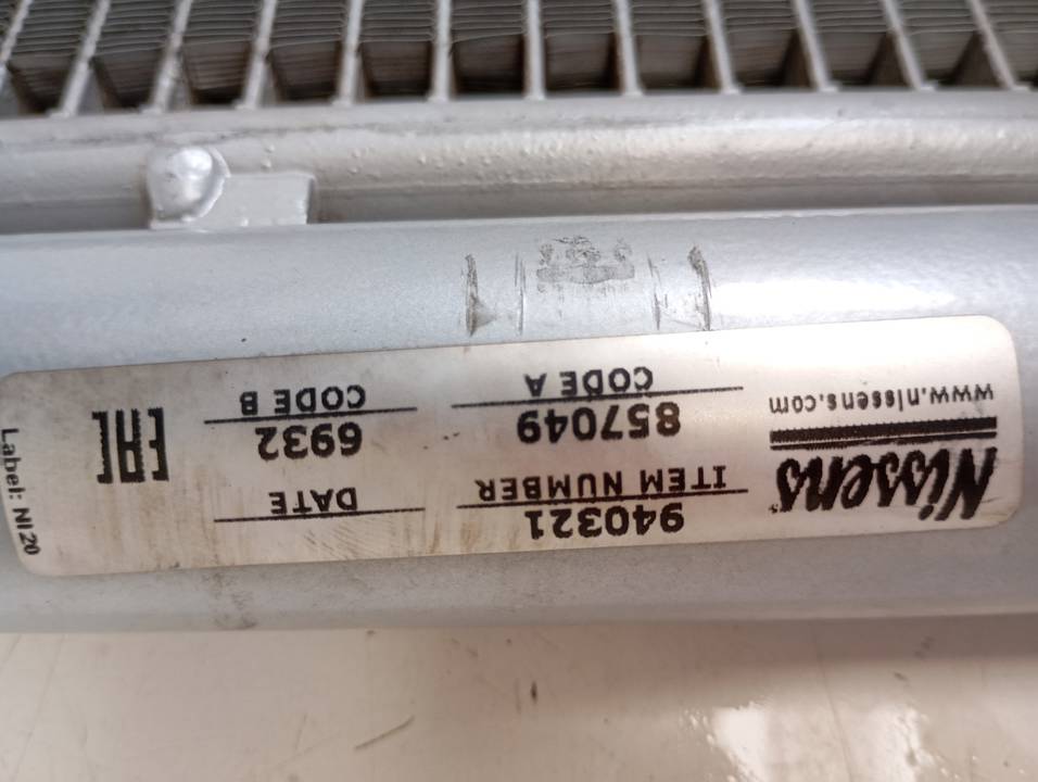 CONDENSADOR / RADIADOR AIRE ACONDICIONADO