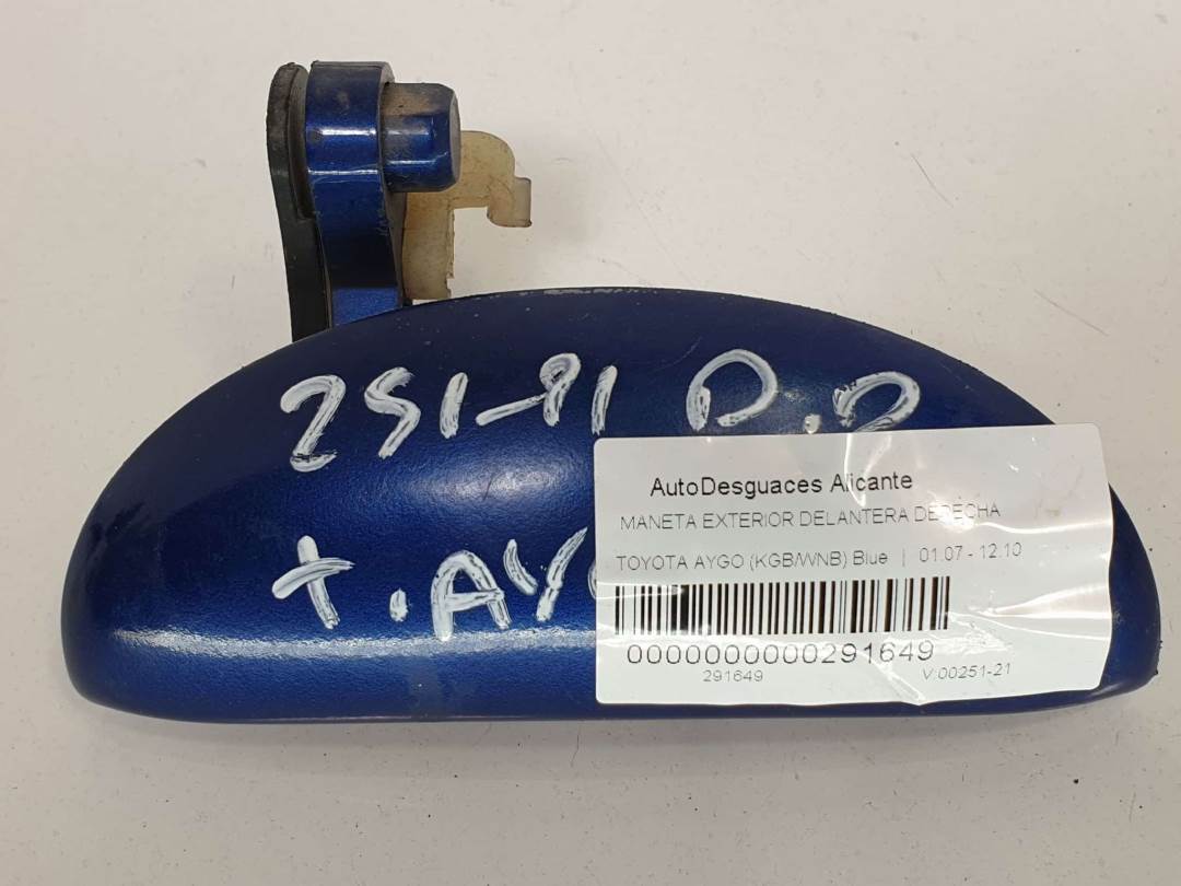 MANETA EXTERIOR DELANTERA DERECHA - TOYOTA - AYGO (KGB/WNB)