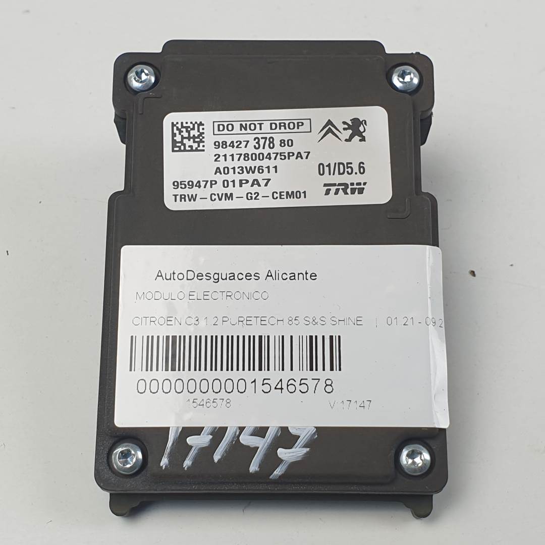 MODULO ELECTRONICO - 9842737880 - CITROEN - C3