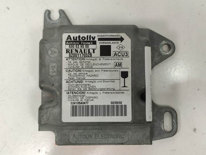 CENTRALITA AIRBAG 600639500 RENAULT SCENIC (JA..) Autodesguaces Alicante