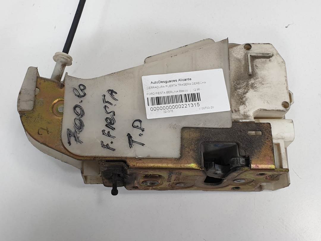 CERRADURA PUERTA TRASERA DERECHA - 96FGA264A26BG - FORD - FIESTA BERLINA