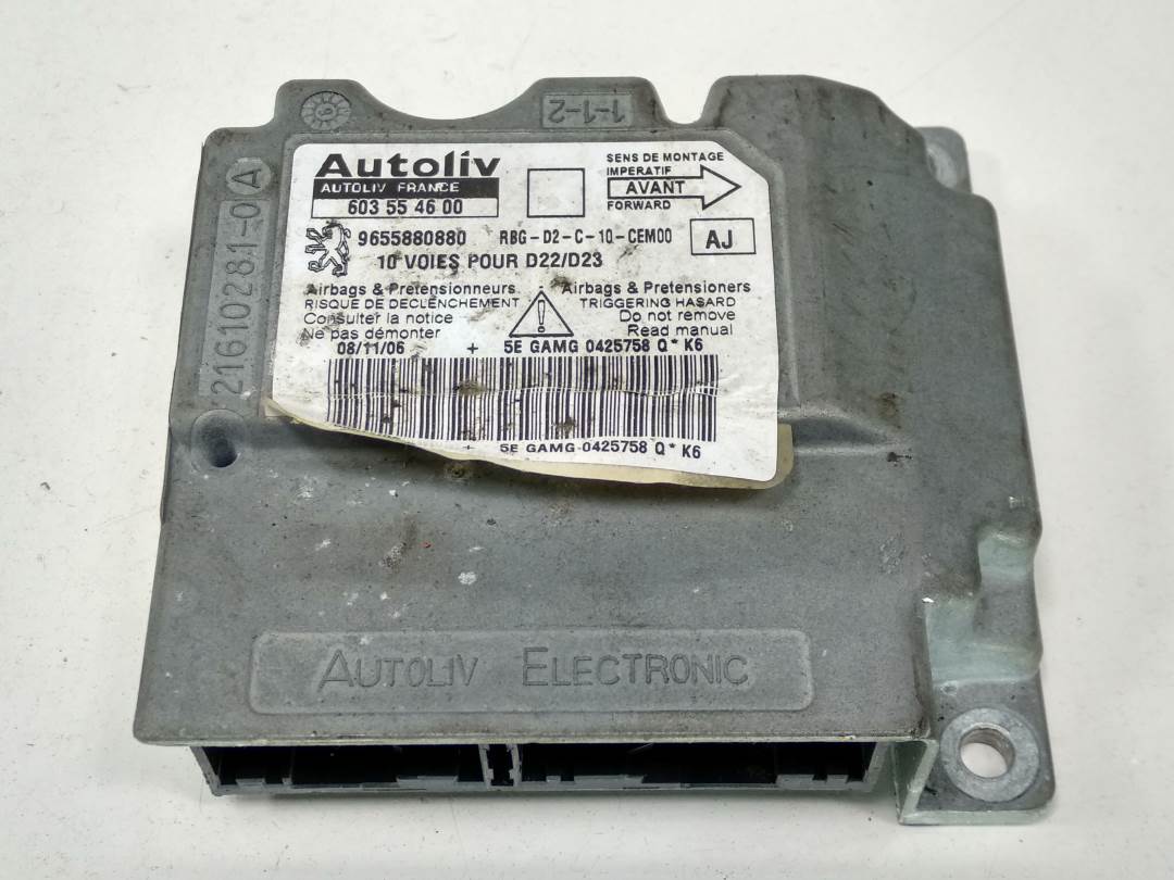 CENTRALITA AIRBAG - 603554600 - PEUGEOT - 407