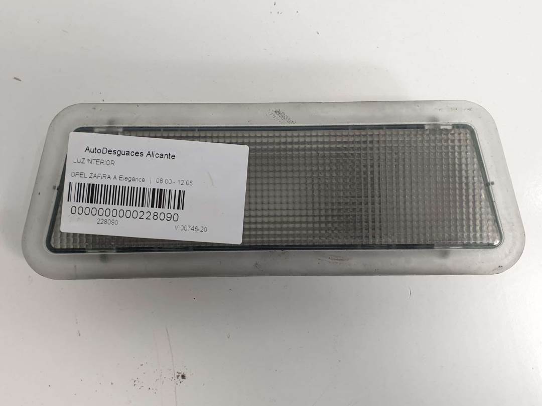 LUZ INTERIOR - 09153192 - OPEL - ZAFIRA A
