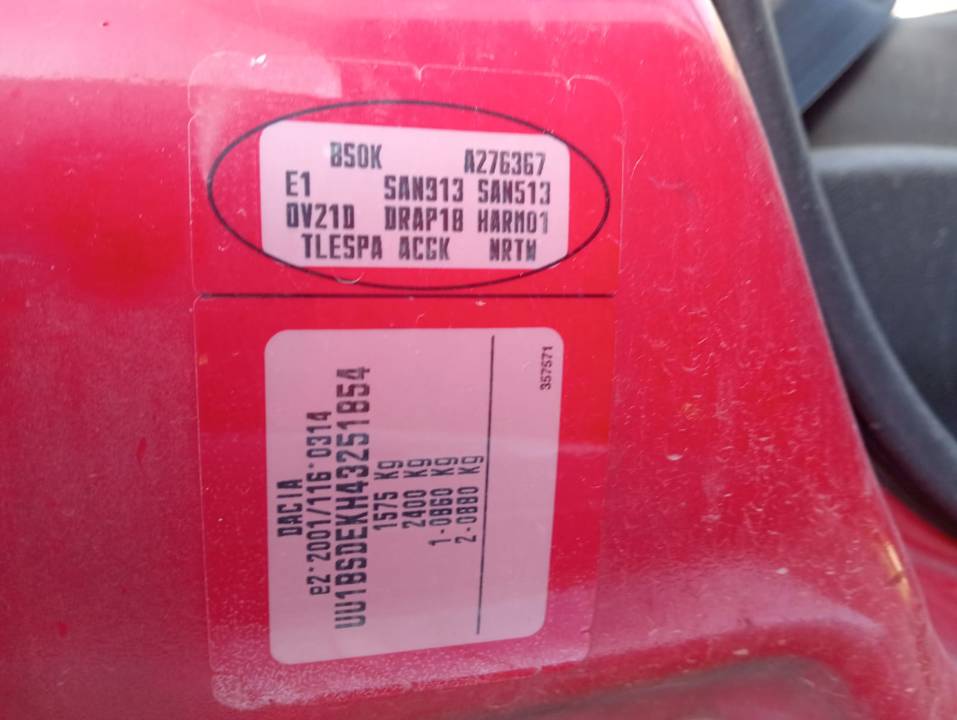 Imagen del vehículo DACIA SANDERO