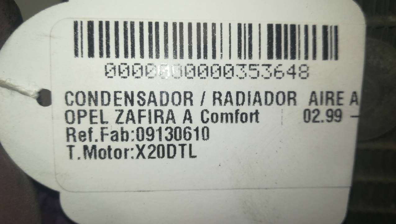 CONDENSADOR / RADIADOR AIRE ACONDICIONADO