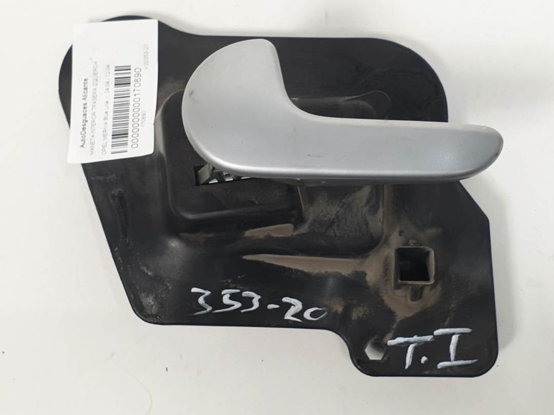 MANETA INTERIOR TRASERA IZQUIERDA - 13121860 - OPEL - MERIVA