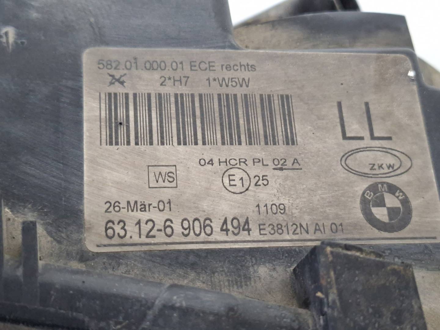Foto 2 de Faro Derecho BMW Serie 3 Compacto (e36) (1994–2001)