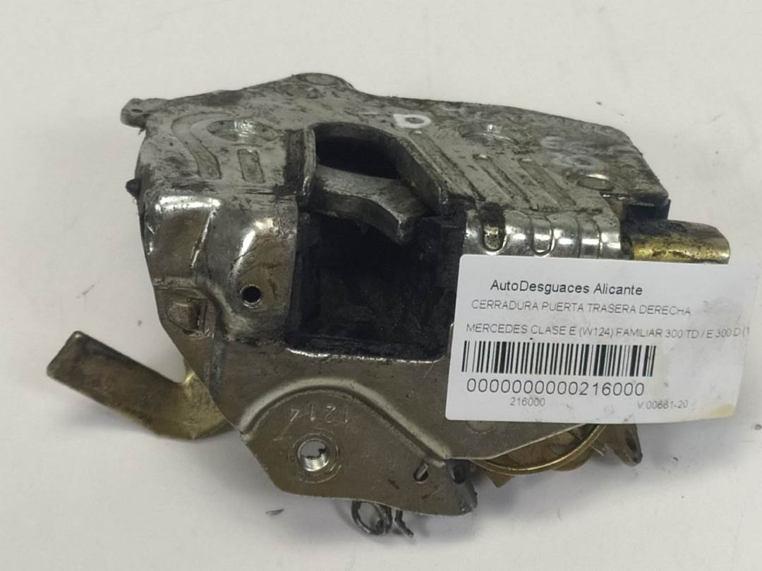 CERRADURA PUERTA TRASERA DERECHA - MERCEDES - 300 D (W124) BERLINA