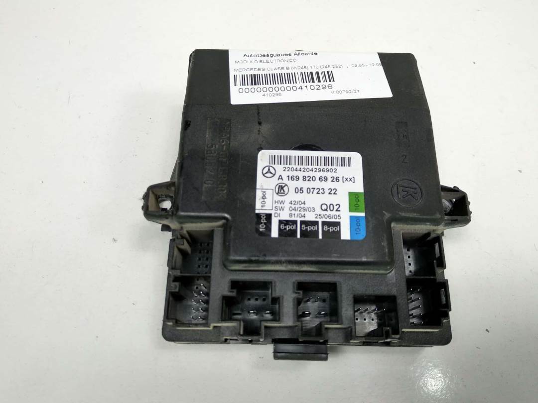 MODULO ELECTRONICO - A1698206926 - MERCEDES - CLASE B (W245)