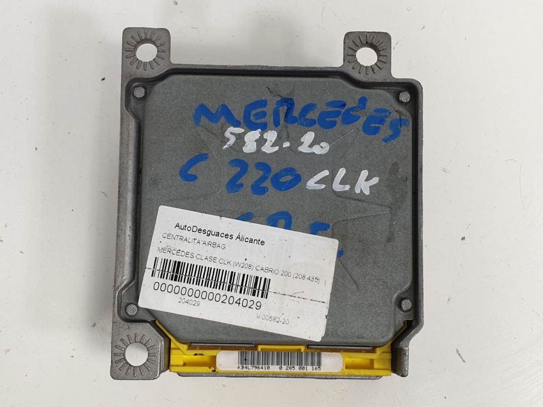 CENTRALITA AIRBAG - 0285001165 - MERCEDES - CLASE CLK (W208) CABRIO