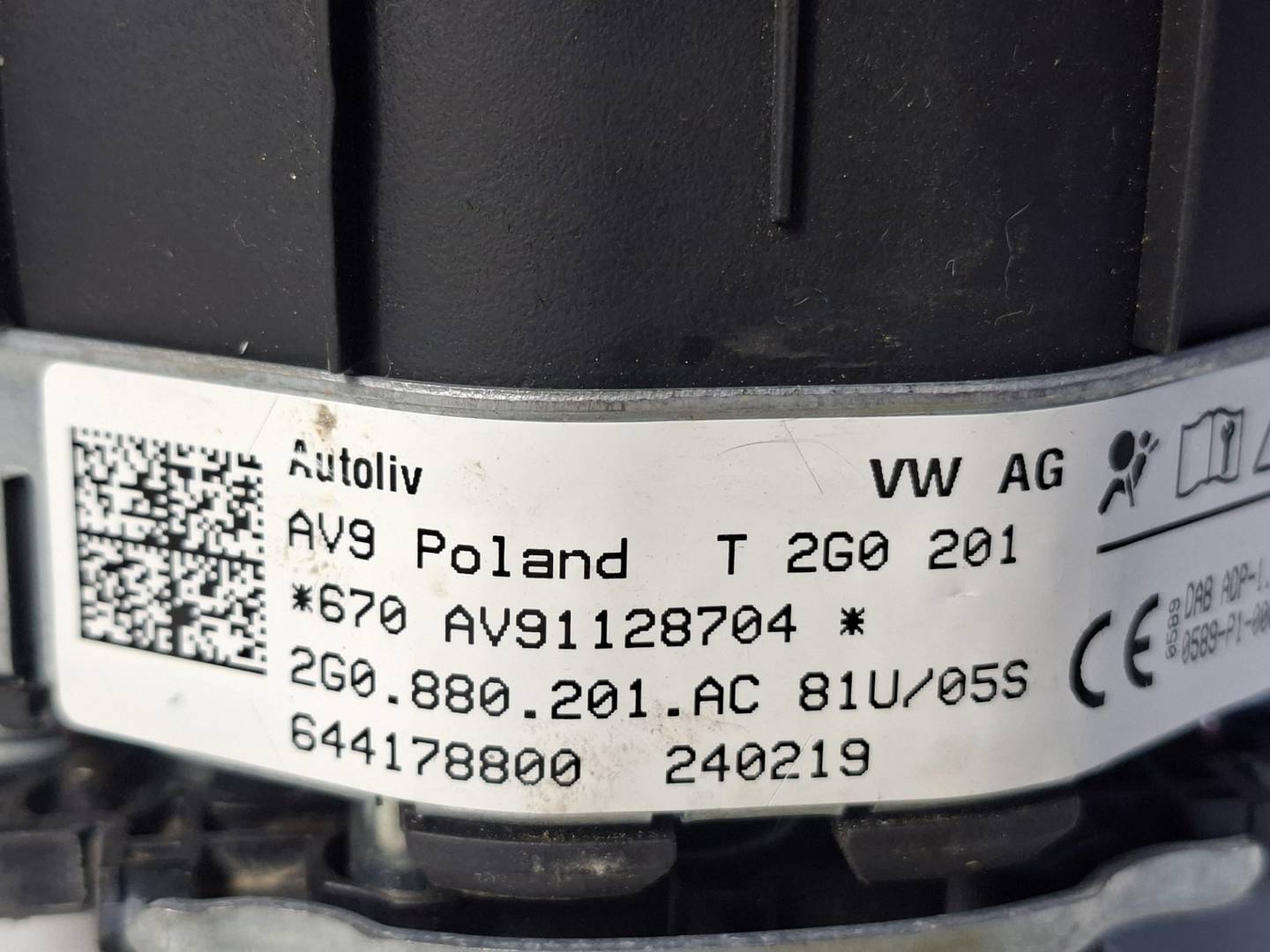 Foto 5 de Airbag Delantero Izquierdo Volkswagen Polo (6c1) (2014–2017)