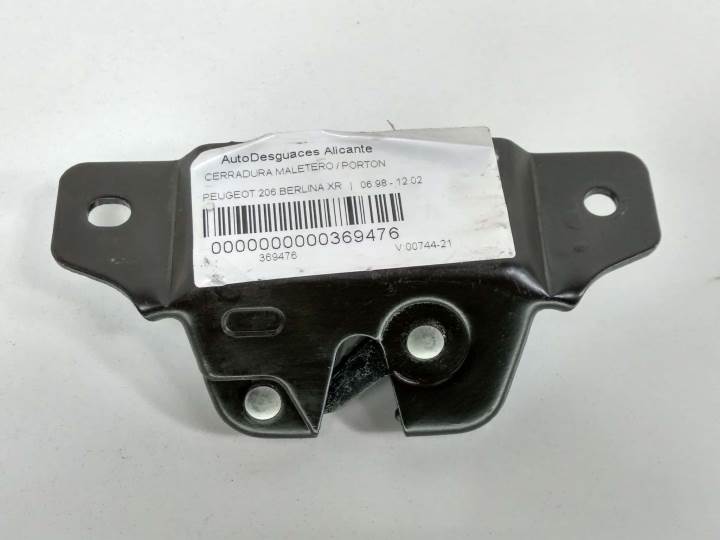 CERRADURA MALETERO / PORTON PEUGEOT 206 BERLINA Autodesguaces Alicante