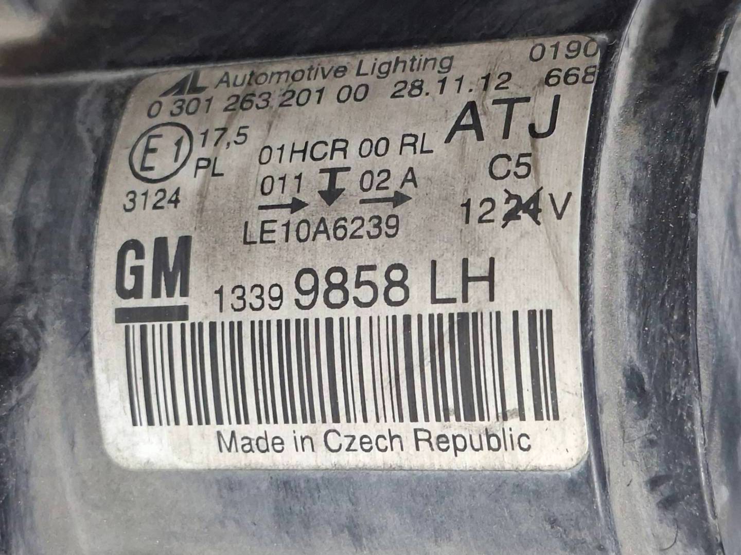 Foto 5 de Faro Izquierdo Opel Zafira Tourer (2010–2016)