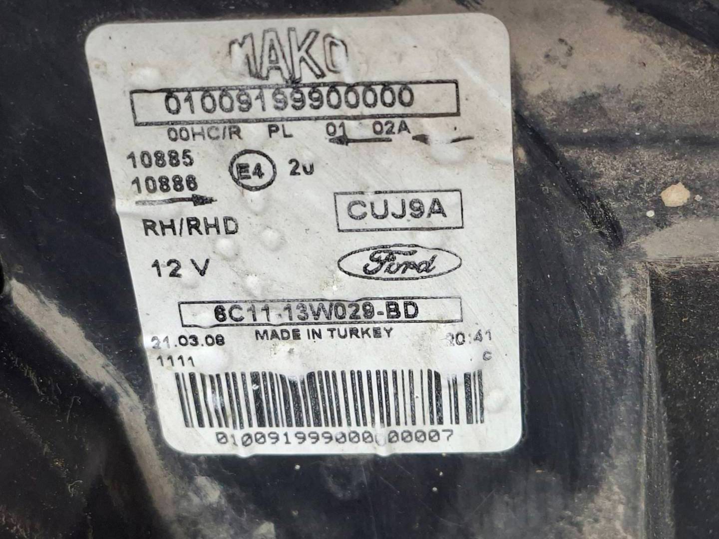 Foto 5 de Faro Derecho Ford Transit Combi '06 (2006–2014)