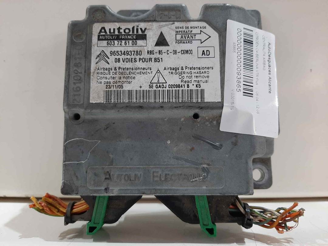 CENTRALITA AIRBAG - 603726100 - CITROEN - C4 BERLINA