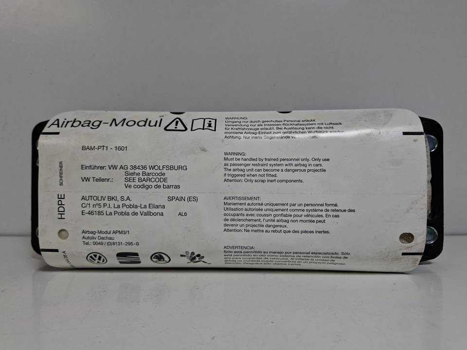 AIRBAG DELANTERO DERECHO 1P0880204C SEAT LEON (1P1) Autodesguaces Alicante