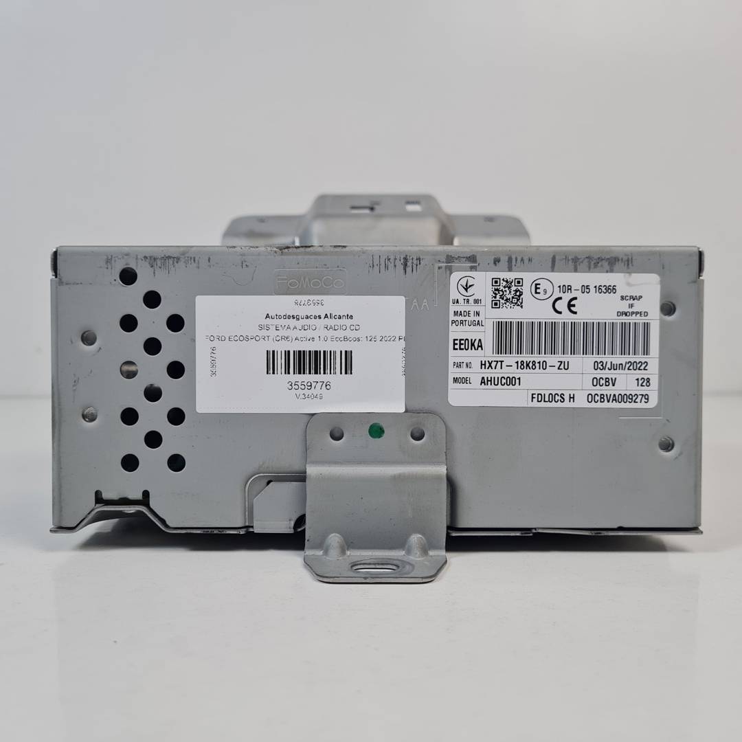 SISTEMA AUDIO / RADIO CD - HX7T18K810ZU - FORD - ECOSPORT (CR6)