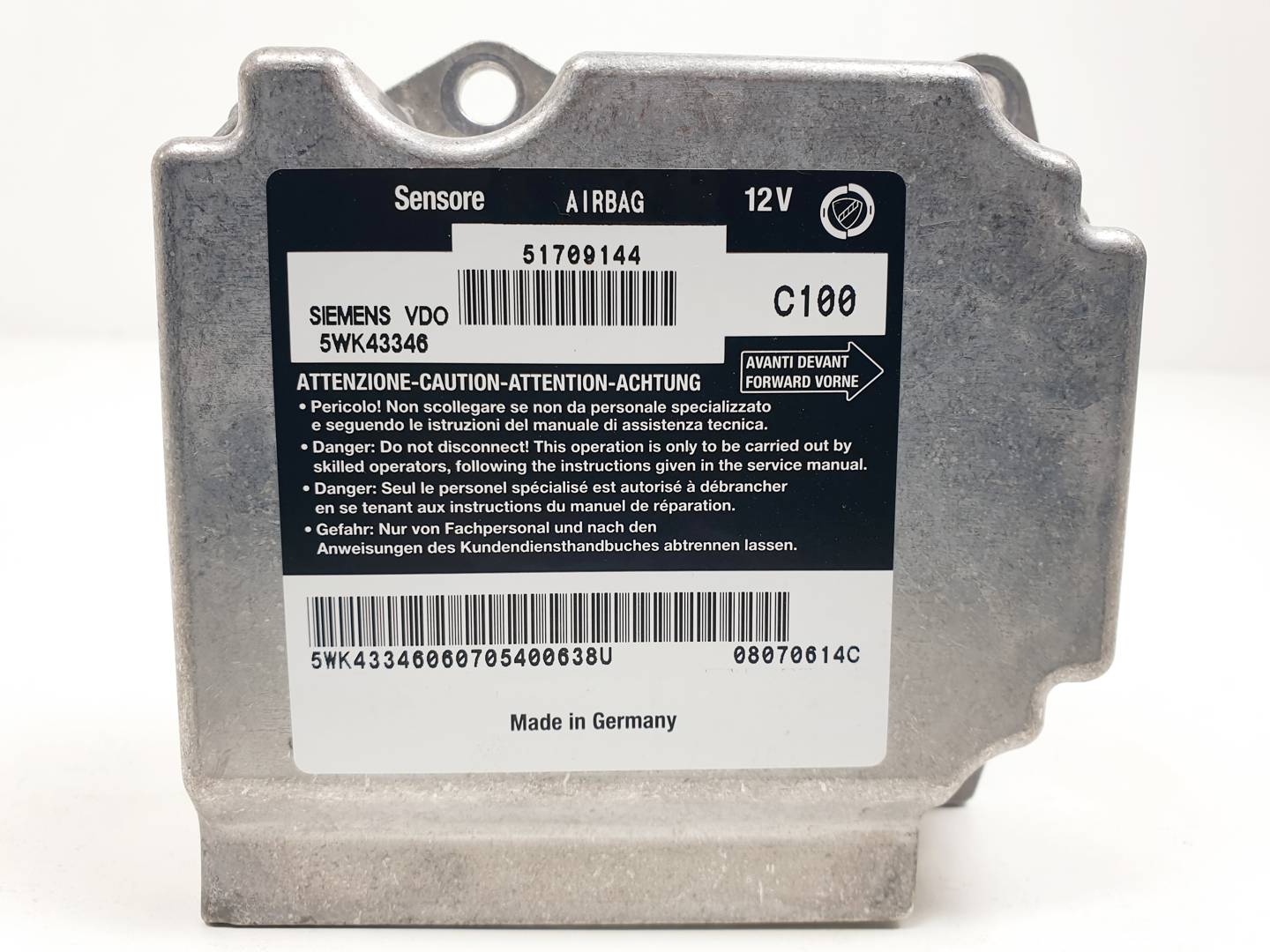 CENTRALITA AIRBAG - 5WK43346 - FIAT - STILO MULTI WAGON (192)