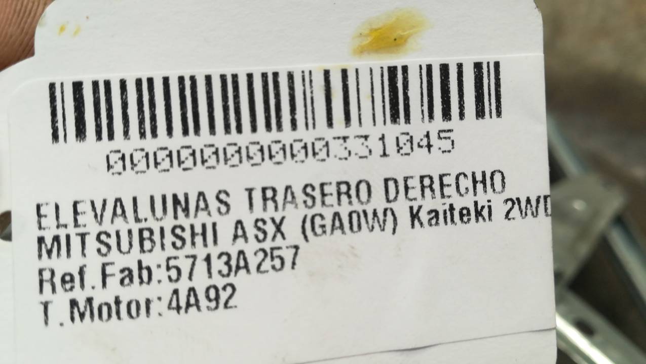 ELEVALUNAS TRASERO DERECHO