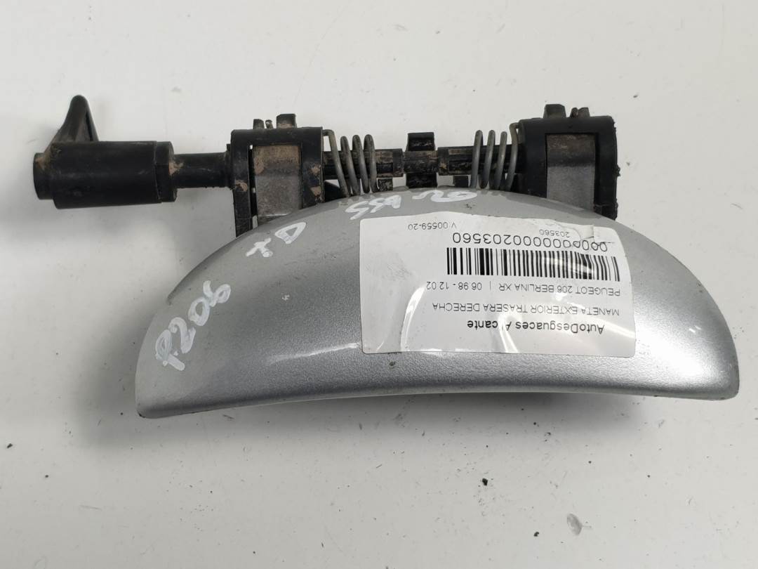 MANETA EXTERIOR TRASERA DERECHA - PEUGEOT - 206 BERLINA