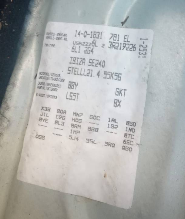Imagen del vehículo SEAT IBIZA (6L1)