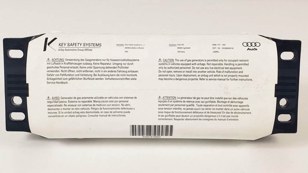 AIRBAG DELANTERO DERECHO - 100386213 - AUDI - Q7 (4L)