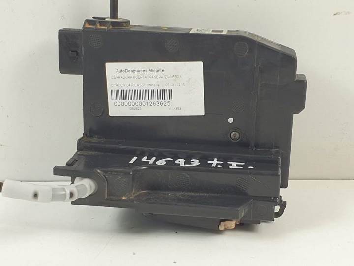 CERRADURA PUERTA TRASERA IZQUIERDA 9810310880 CITROEN C4 PICASSO Autodesguaces Alicante