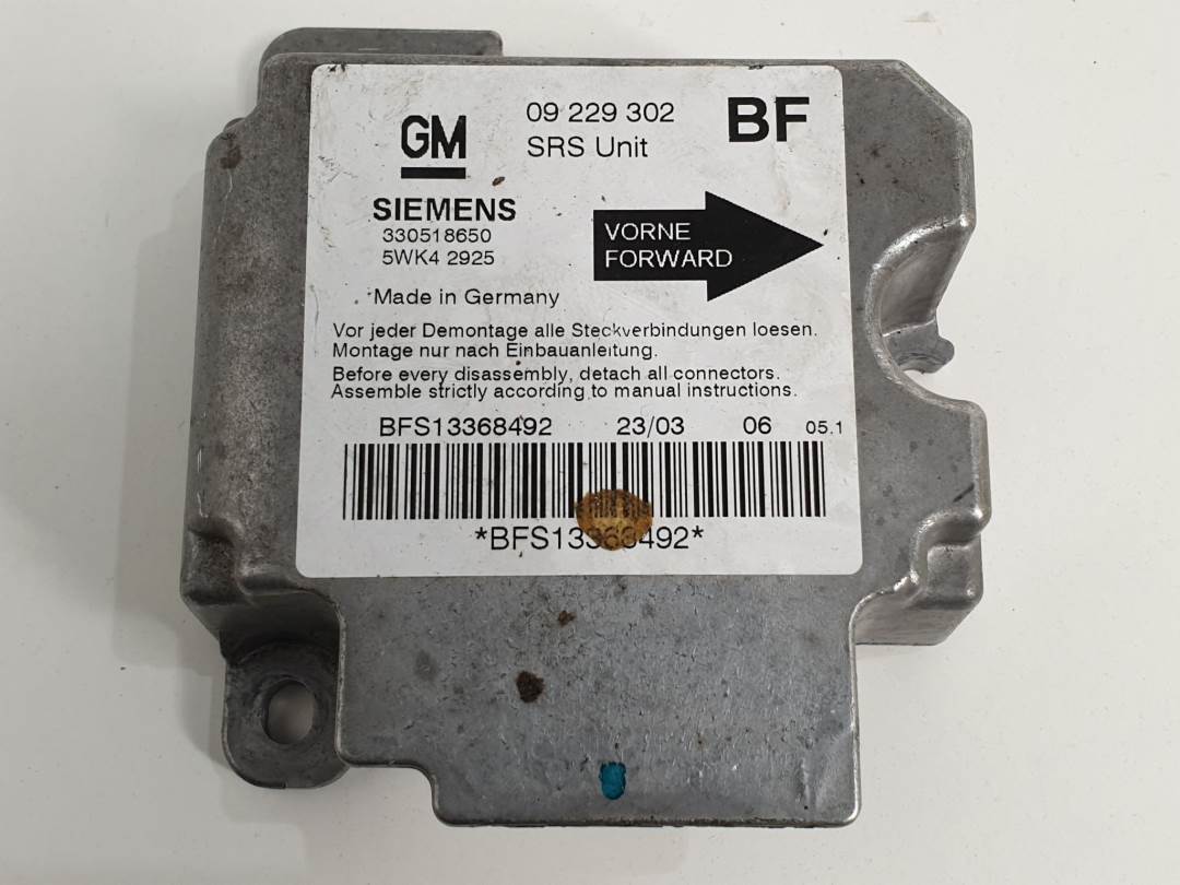 CENTRALITA AIRBAG - 5WK42925 - OPEL - ASTRA G BERLINA