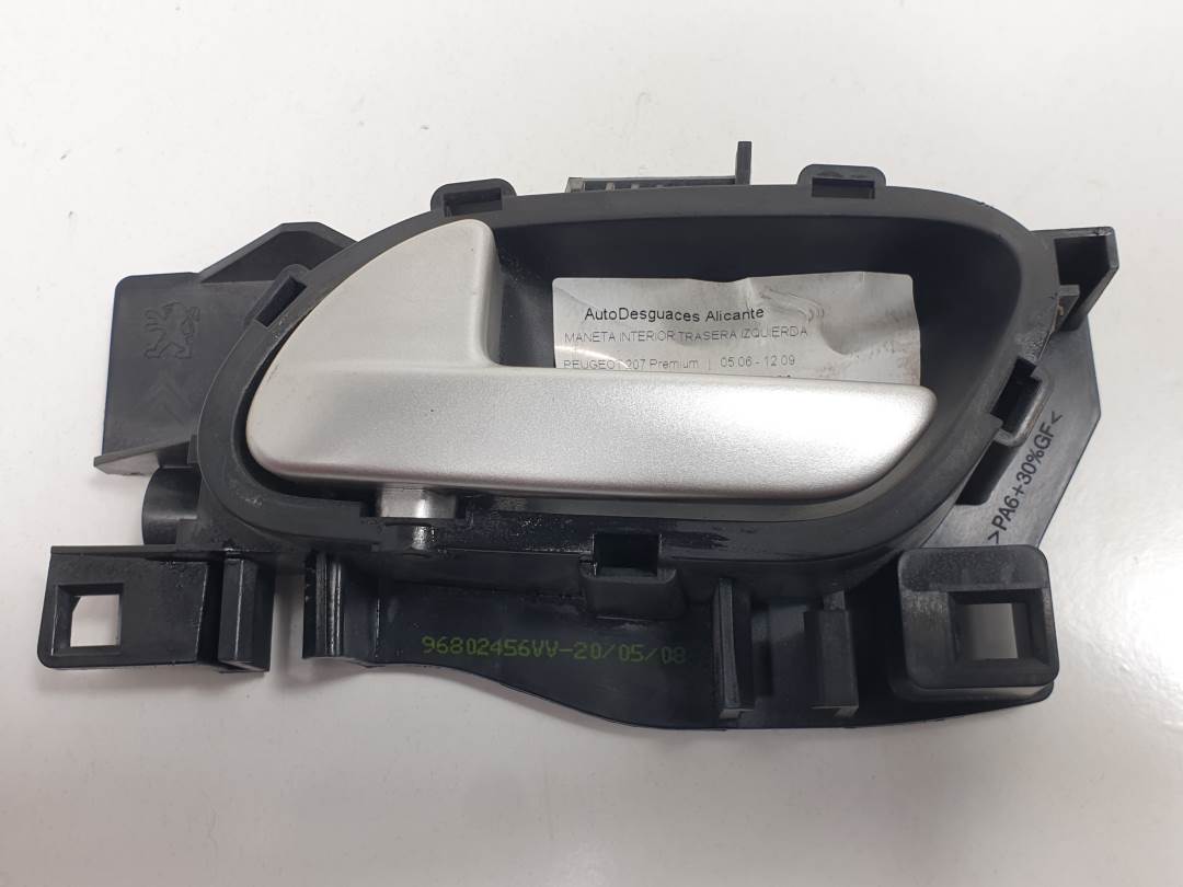 MANETA INTERIOR TRASERA IZQUIERDA - 96802456VV - PEUGEOT - 207