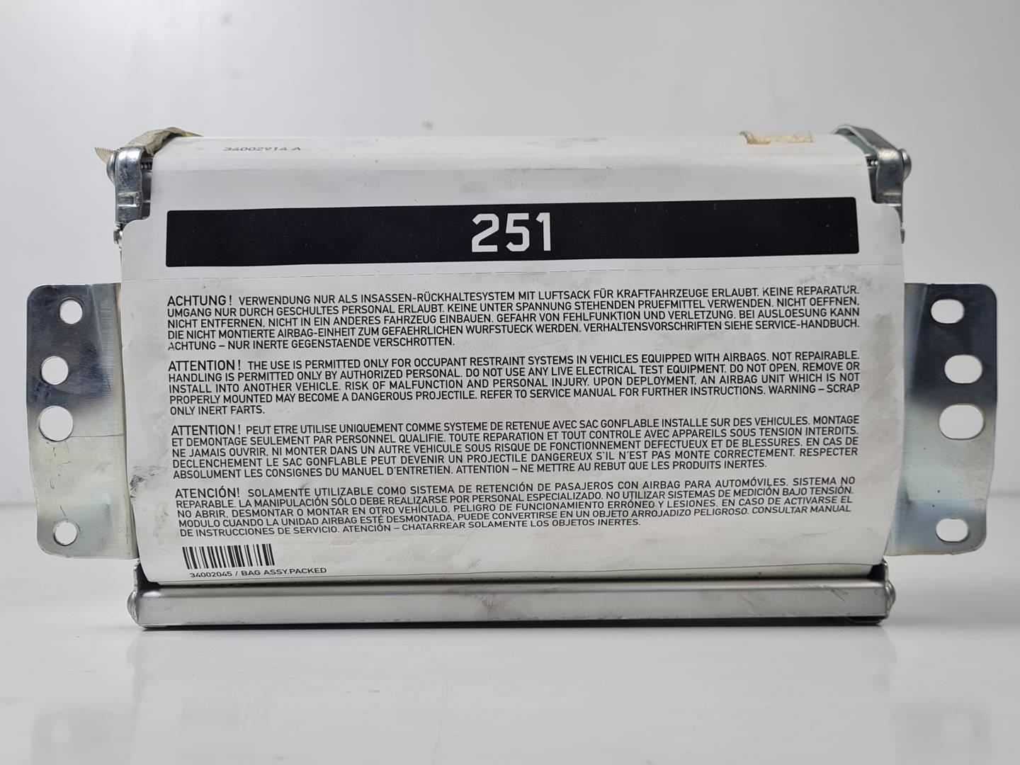 AIRBAG DELANTERO DERECHO - A2518600805 - MERCEDES - CLASE M (W164)