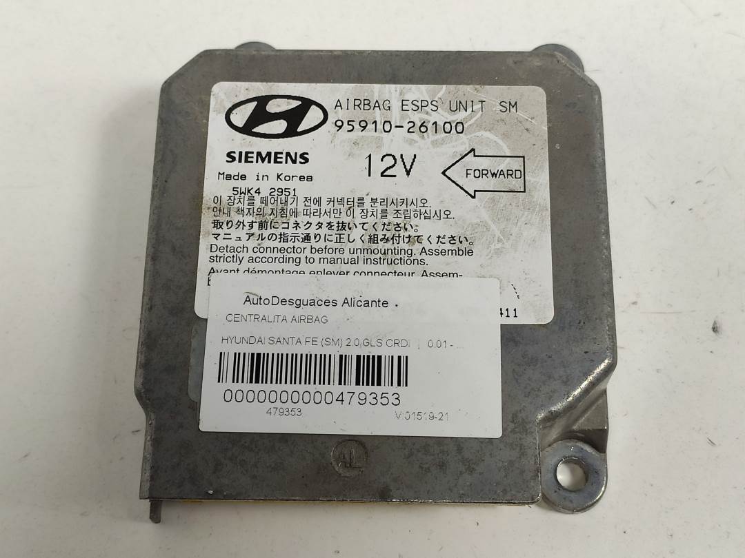 CENTRALITA AIRBAG - 9591026100 - HYUNDAI - SANTA FE (SM)