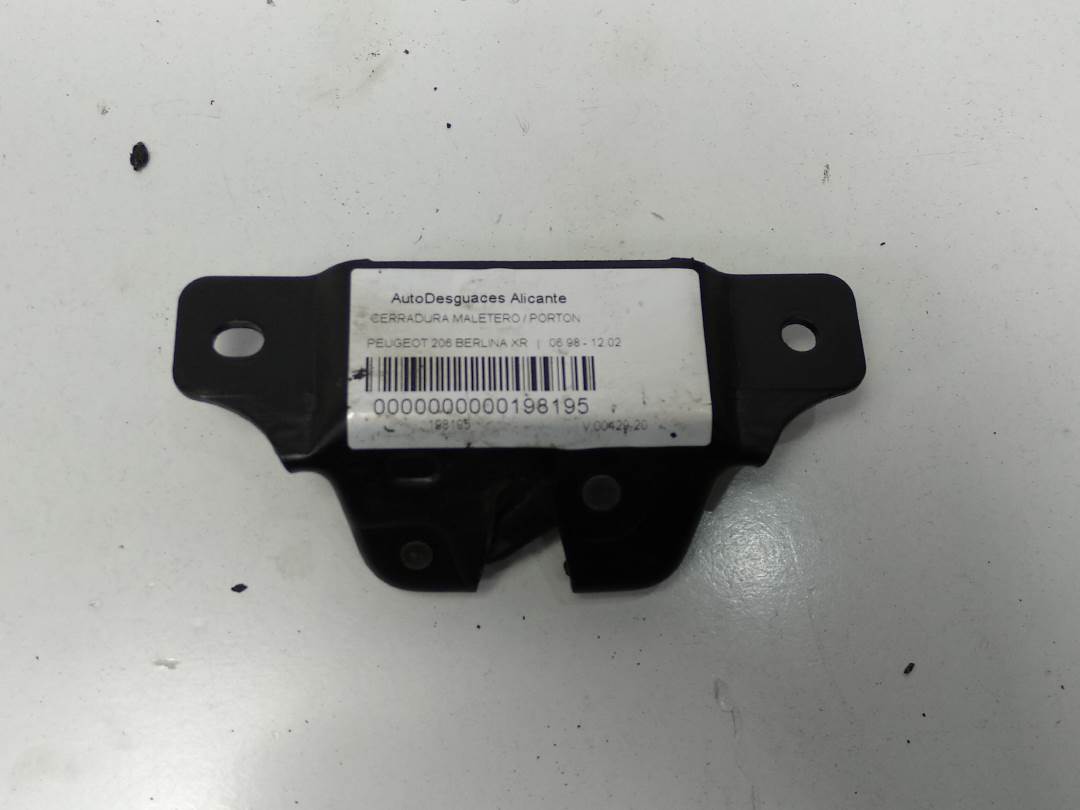 CERRADURA MALETERO / PORTON - PEUGEOT - 206 BERLINA