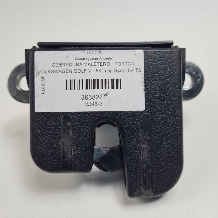 CERRADURA MALETERO / PORTON V10850058 VOLKSWAGEN GOLF VI (5K1) Autodesguaces Alicante