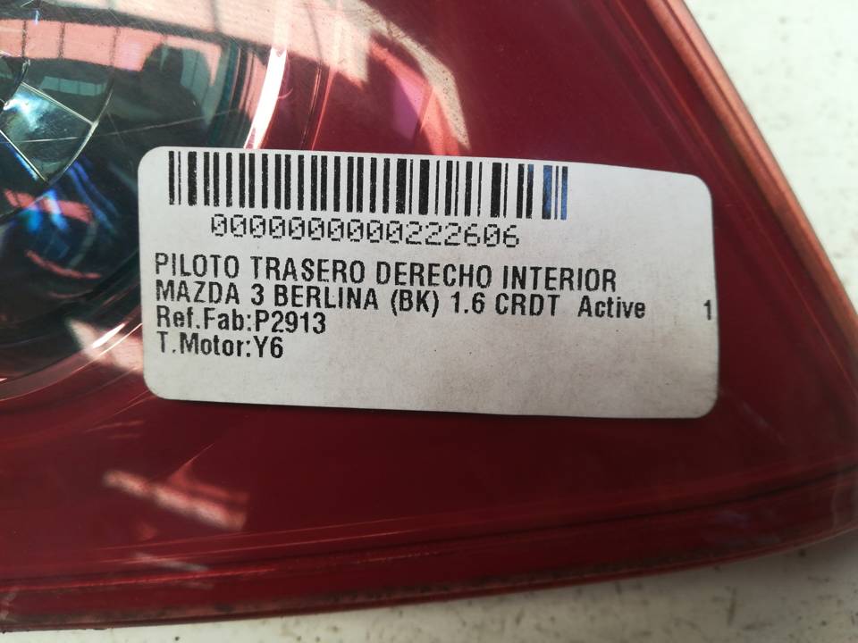 PILOTO TRASERO DERECHO INTERIOR