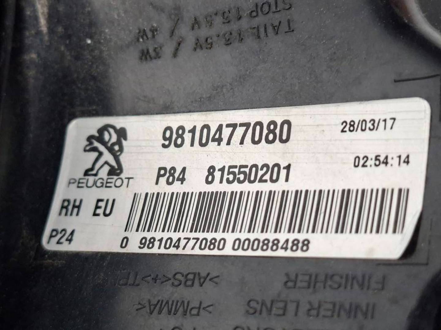 Foto 5 de Piloto Trasero Derecho Peugeot 3008 (t84) (2009–2016)