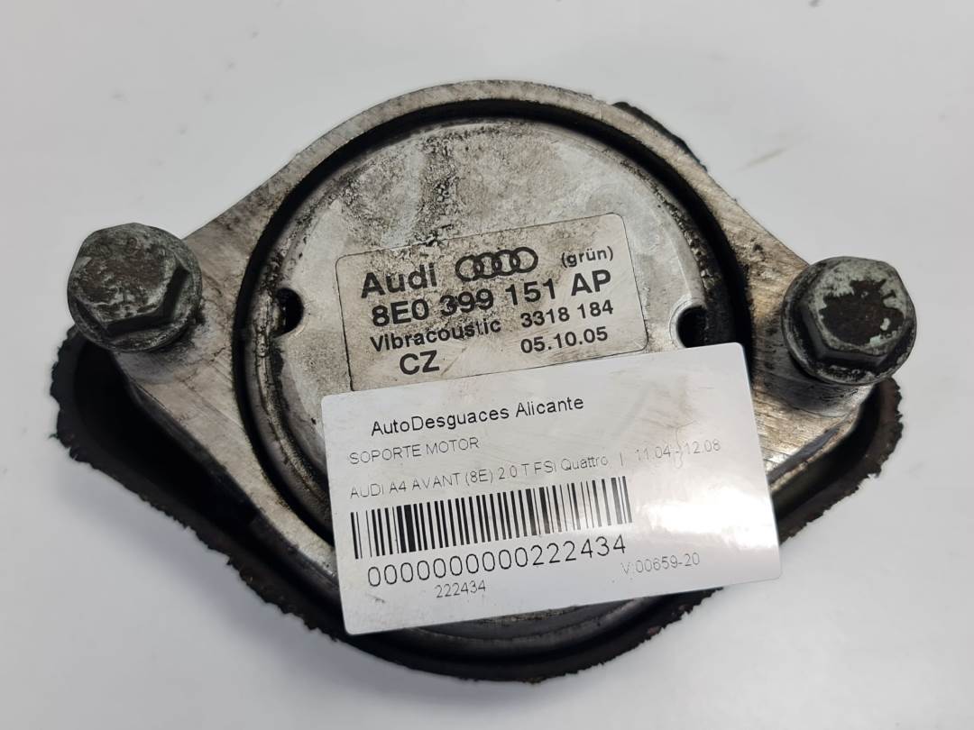 SOPORTE MOTOR - 8E0399151 - AUDI - A4 AVANT (8E)