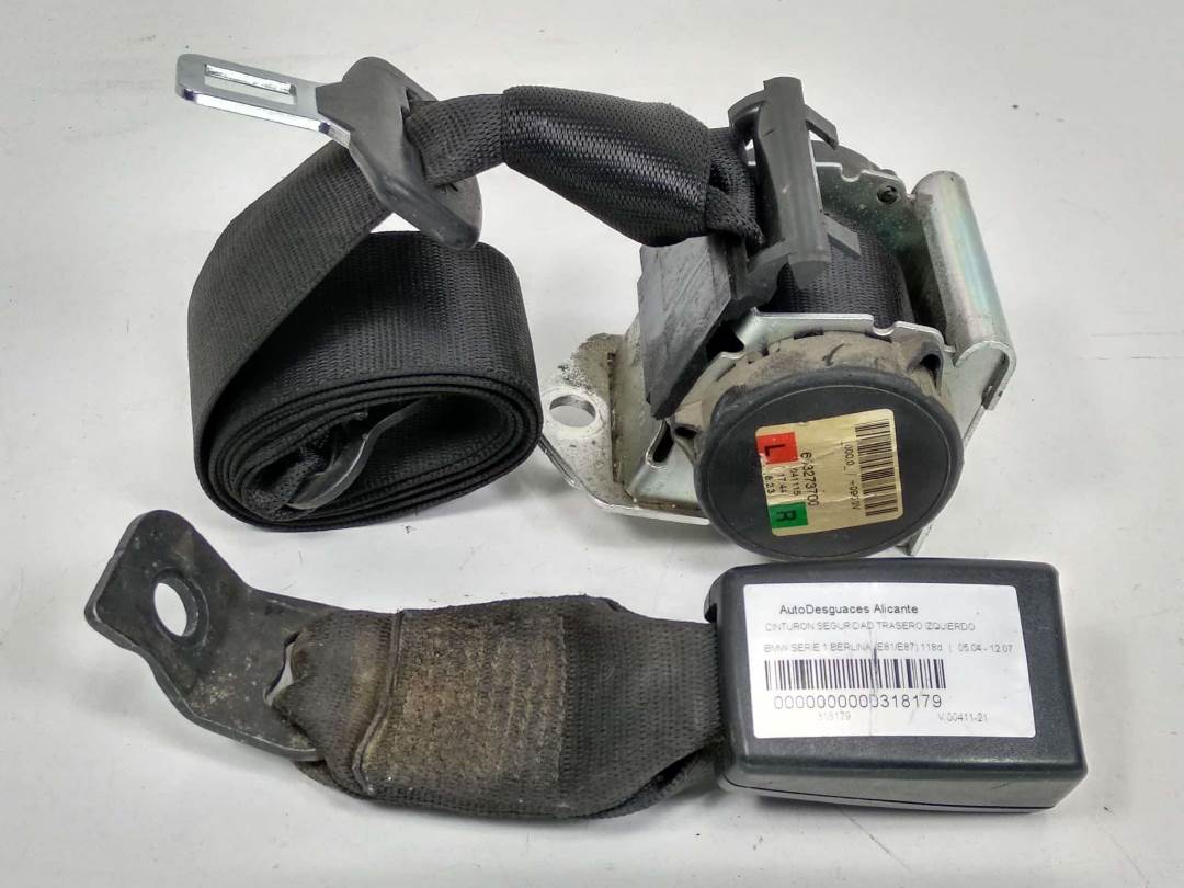 CINTURON SEGURIDAD TRASERO IZQUIERDO - 603273700 - BMW - SERIE 1 BERLINA (E81/E87)