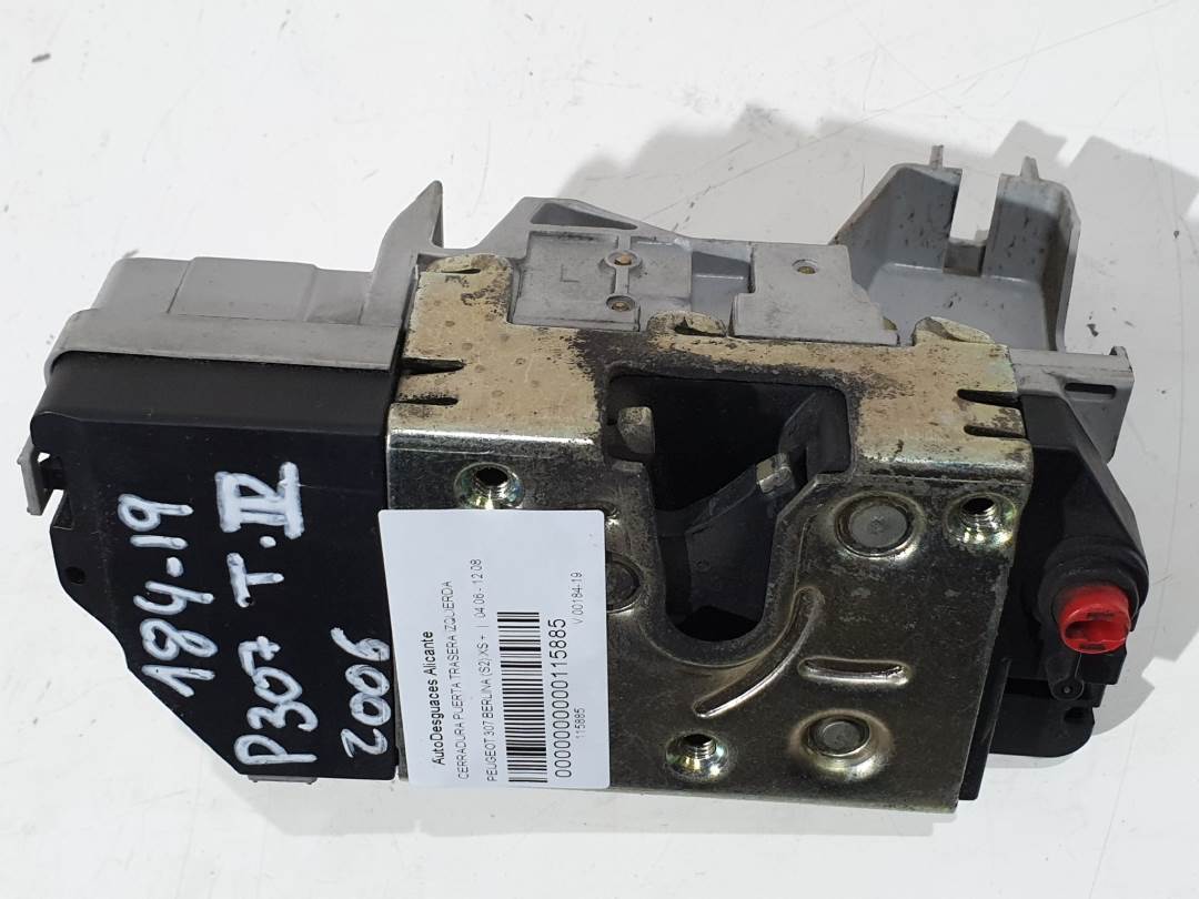 CERRADURA PUERTA TRASERA IZQUIERDA - PEUGEOT - 307 BERLINA (S2)