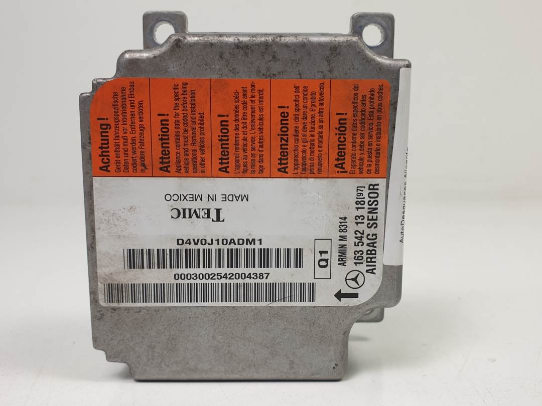 CENTRALITA AIRBAG - 1635421318 - MERCEDES - CLASE M (W163)