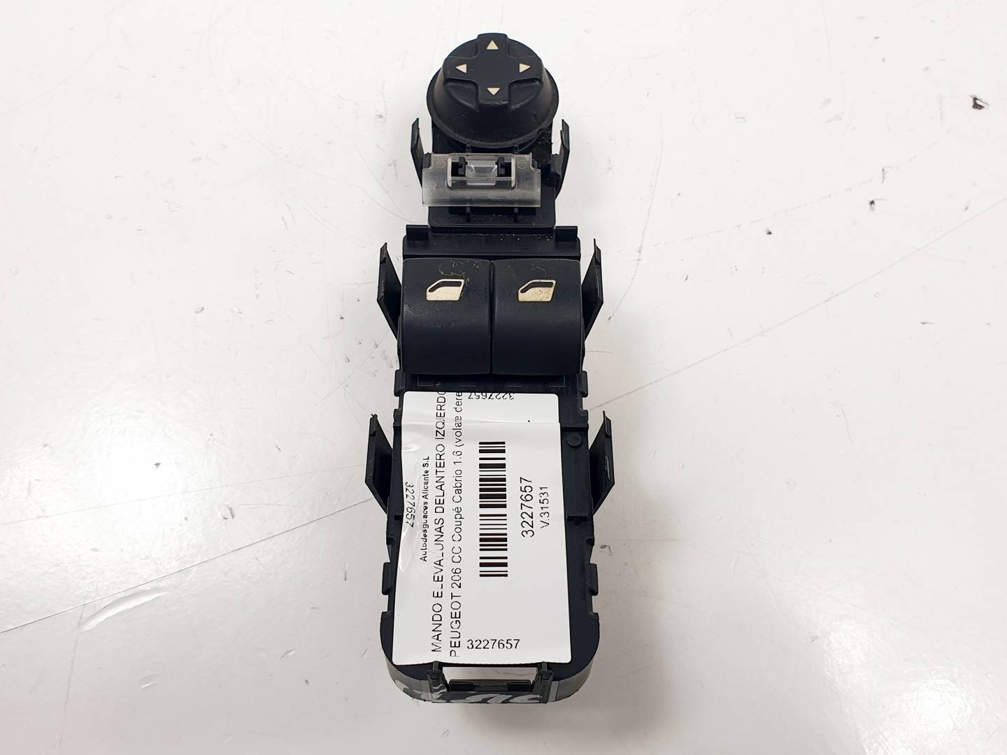 MANDO ELEVALUNAS DELANTERO IZQUIERDO - 96565186XT - PEUGEOT - 206 CC
