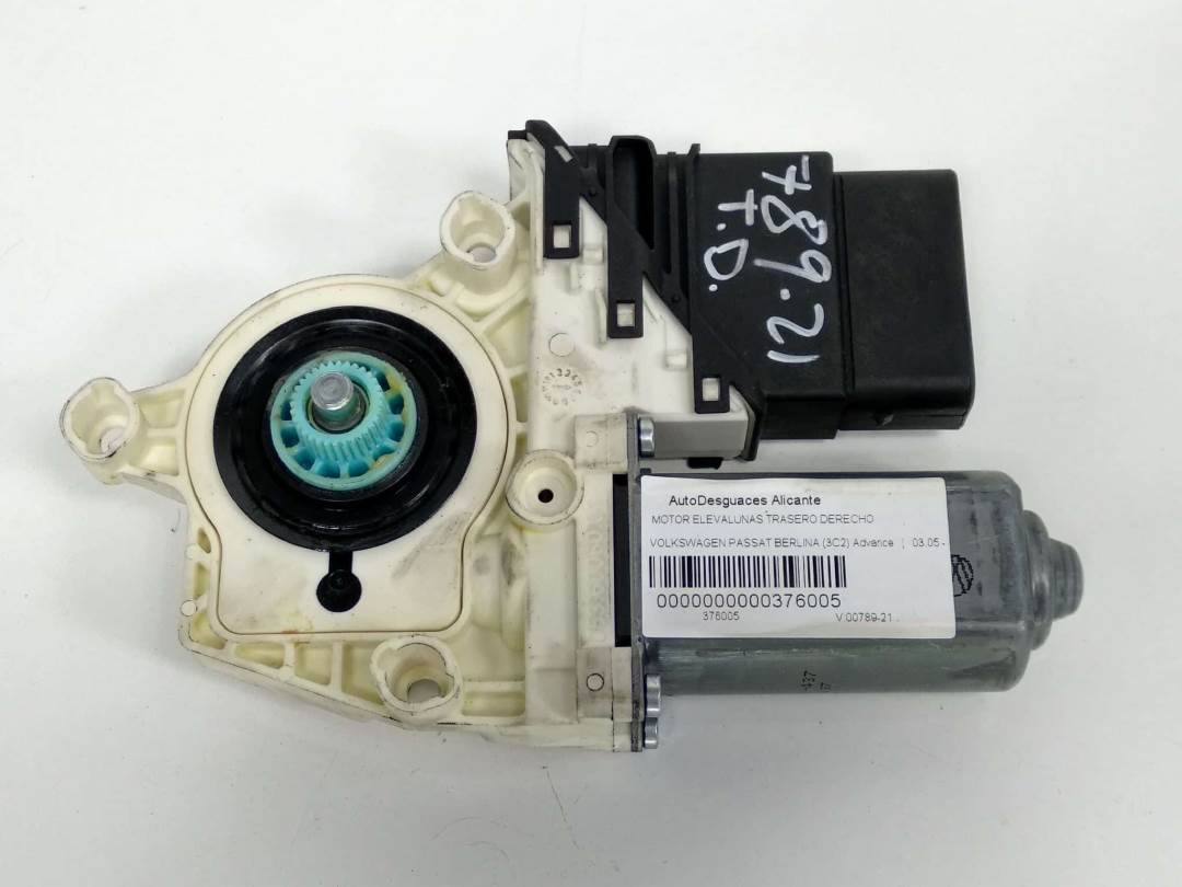 MOTOR ELEVALUNAS TRASERO DERECHO - 1K0959704F - VOLKSWAGEN - PASSAT BERLINA (3C2)