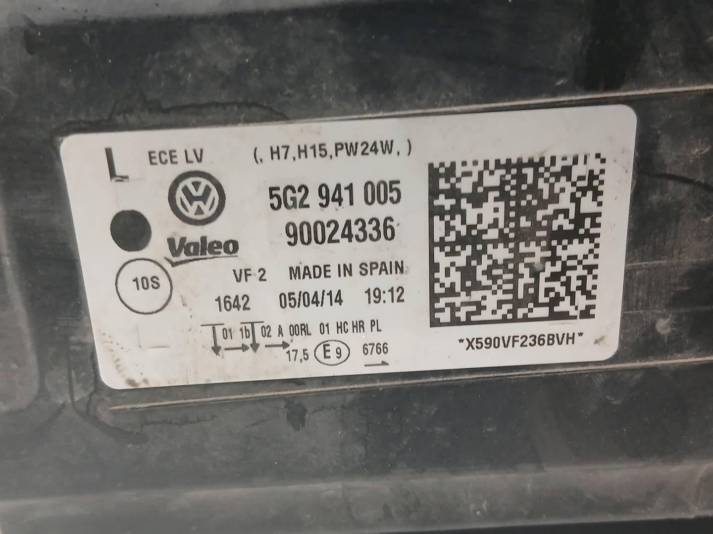 Foto 3 de Faro Izquierdo Volkswagen Golf VII Lim. (2012–2017)