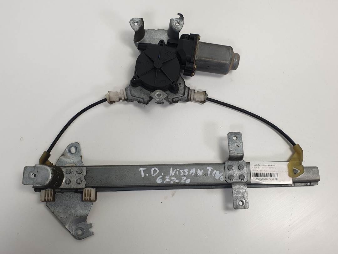 ELEVALUNAS TRASERO DERECHO - 400600T2 - NISSAN - ALMERA TINO (V10M)