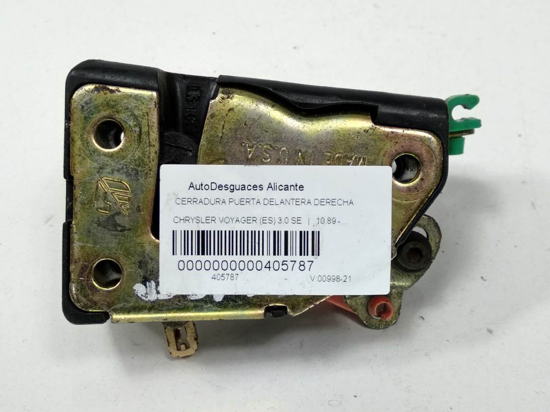 CERRADURA PUERTA DELANTERA DERECHA - CHRYSLER - VOYAGER (ES)