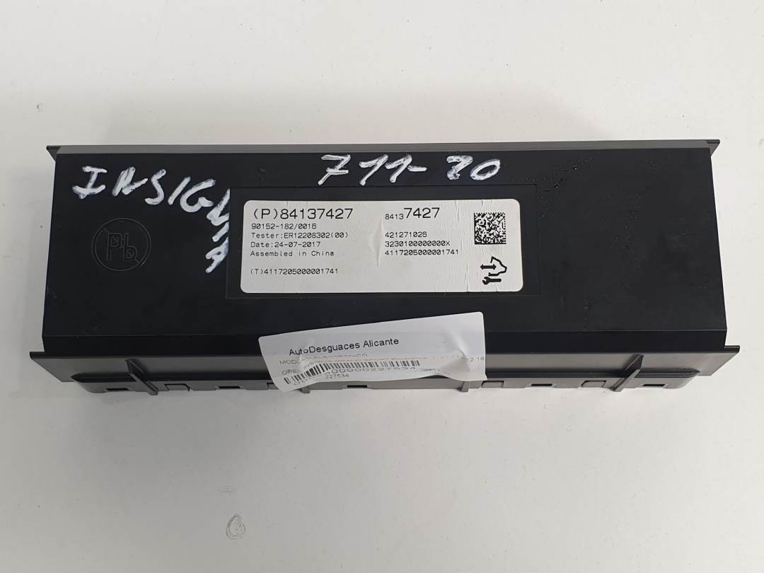 MODULO ELECTRONICO - 84137427 - OPEL - INSIGNIA GRAND SPORT
