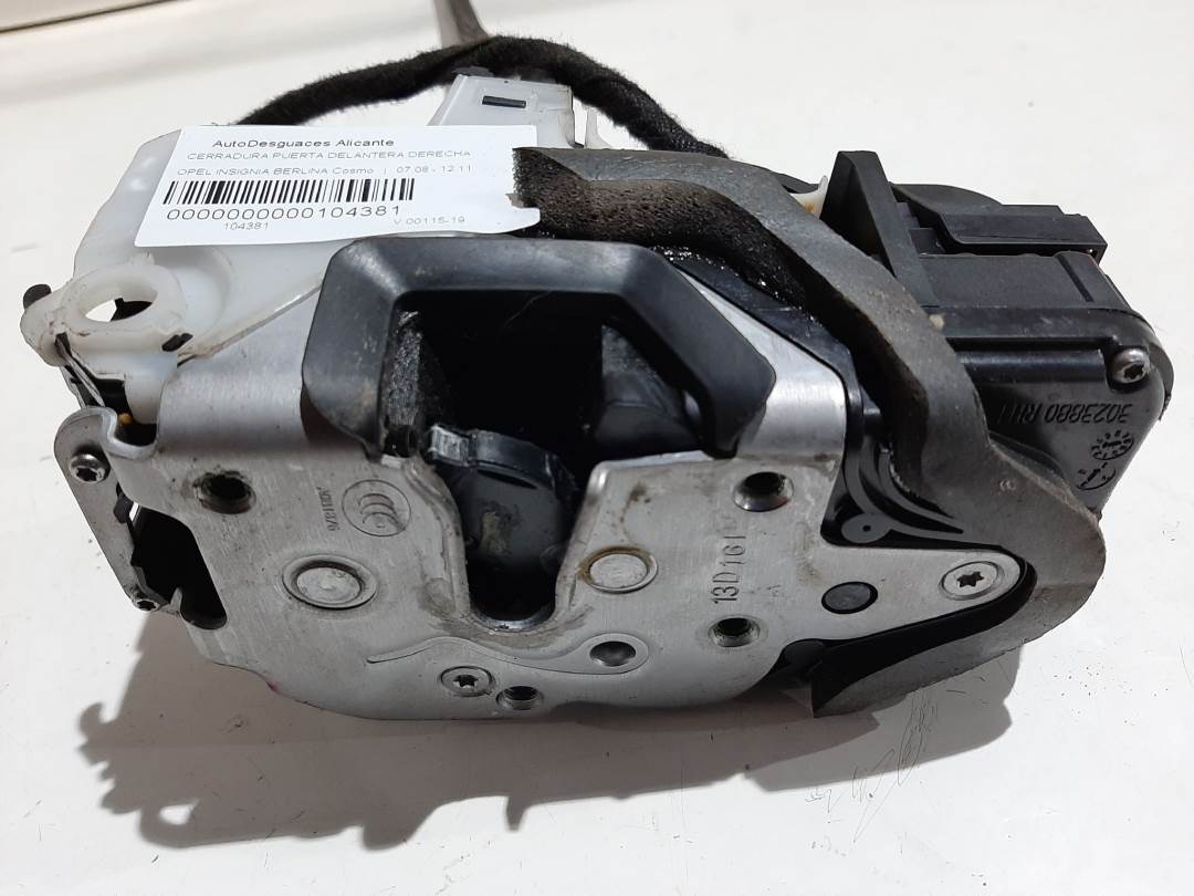 CERRADURA PUERTA DELANTERA DERECHA - 13579519 - OPEL - INSIGNIA SPORTS TOURER