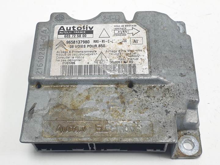 CENTRALITA AIRBAG 9658137980 CITROEN C4 COUPE Autodesguaces Alicante