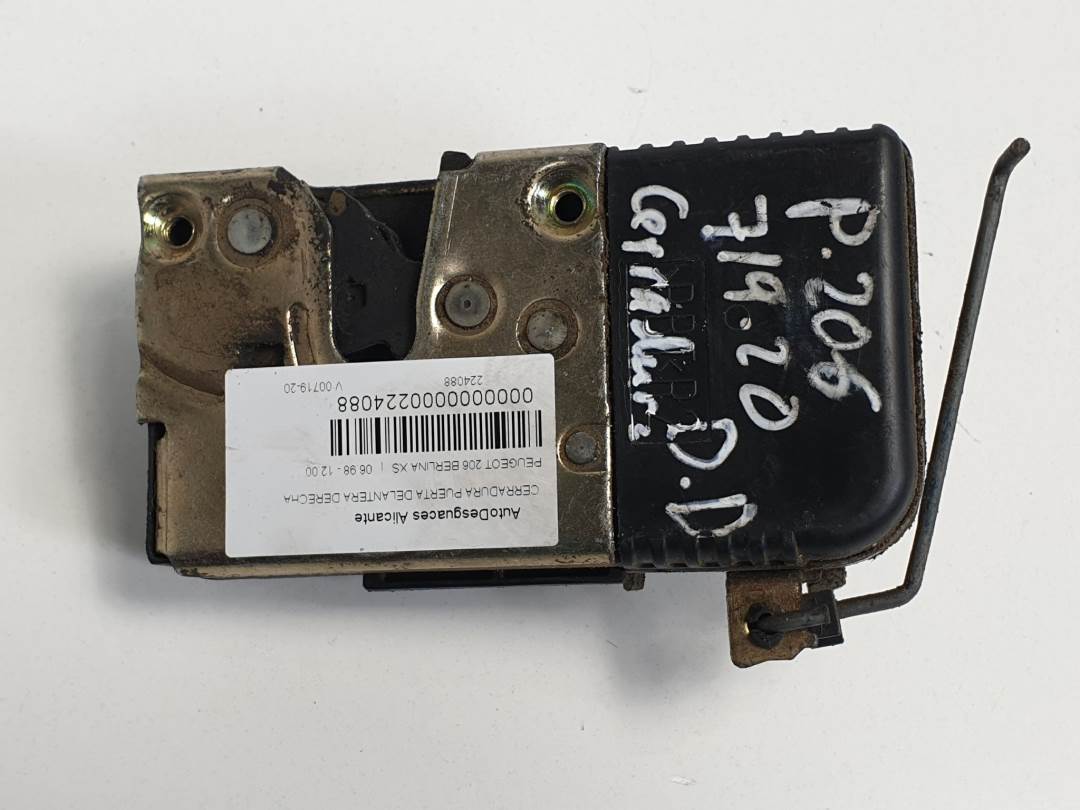 CERRADURA PUERTA DELANTERA DERECHA - PEUGEOT - 206 BERLINA